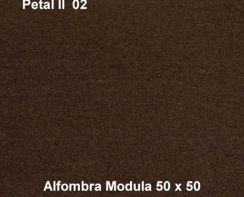 Alfombra modular petal II 02, medidas 50x50, color café