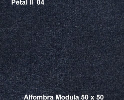 Alfombra modular petal II 04, medidas 50x50, color azul